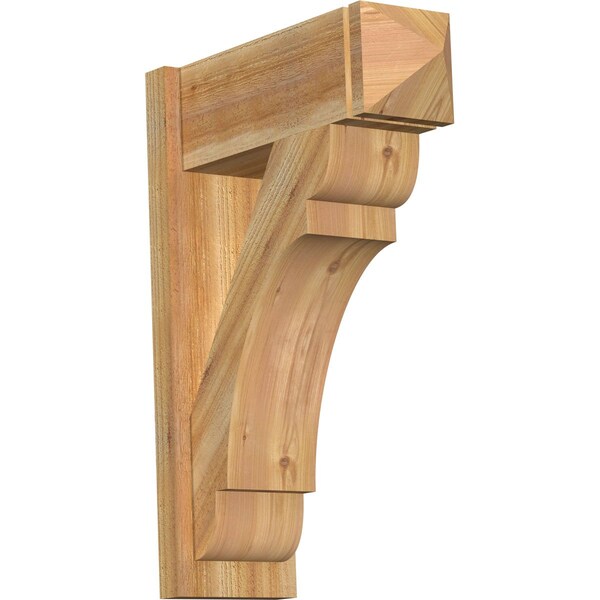 Ekena Millwork Olympic Rough Sawn Arts and Crafts Outlooker, Western Red Cedar, 8"W x 22"D x 30"H OUT08X22X30OLY03RWR - main